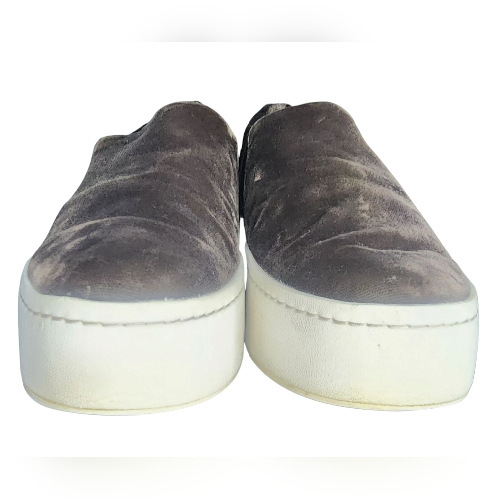 Vince Warren Brown Velvet Slip-On Sneakers, Womens 5.5​ - Picture 3 of 7